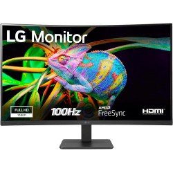 LG Monitor LED 31.5" Curvo LED FullHD 100Hz FreeSync - Risposta 5ms - Angolo di visione 178º - 16:9 - HDMI, VGA - VESA 100x100 LG Monitor LED 31.5" Curvo LED FullHD 100Hz FreeSync - Risposta 5ms - Angolo di visione 178º - 16:9 - HDMI, VGA - VESA 100x100