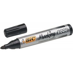 Pennarello Indelebile Bic Marking 2000 Ecolutions - Inchiostro a Base Alcool - Ecologico - Asciugatura Rapida - Colore Nero Pennarello Indelebile Bic Marking 2000 Ecolutions - Inchiostro a Base Alcool - Ecologico - Asciugatura Rapida - Colore Nero
