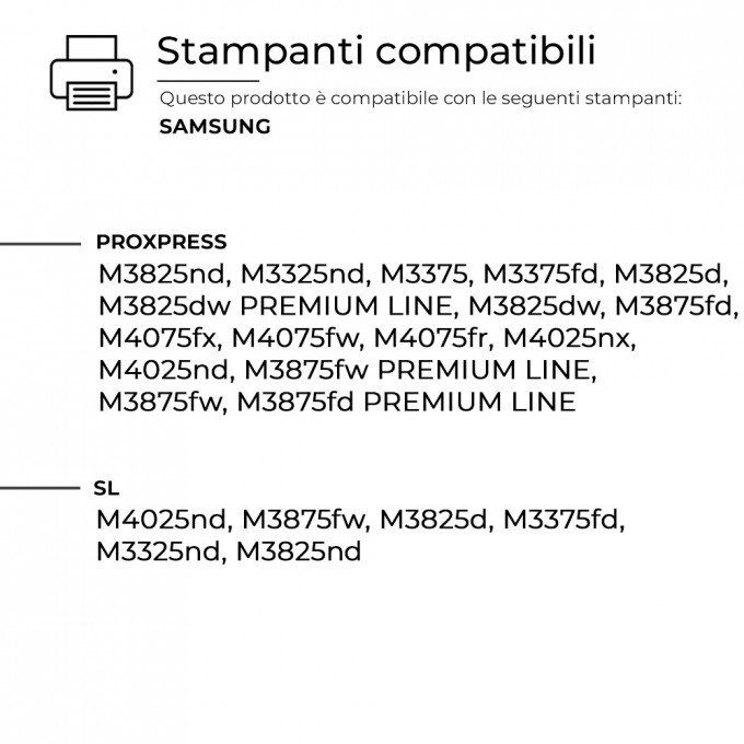 Toner Samsung MLT-D204E SU925A Nero Compatibile Toner Samsung MLT-D204E SU925A Nero Compatibile