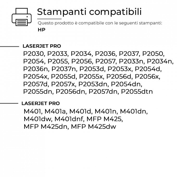 2 Toner HP CF280A-CE505A 80A 05A Nero Compatibili 2 Toner HP CF280A-CE505A 80A 05A Nero Compatibili