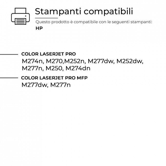 4 Toner HP CF400-3A 201A Nero + Colore Compatibili 4 Toner HP CF400-3A 201A Nero + Colore Compatibili