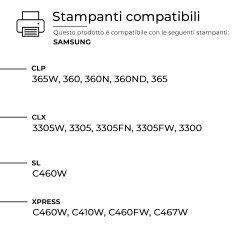 Toner rigenerato da originale Samsung CLT-C406S ST984A Ciano Toner rigenerato da originale Samsung CLT-C406S ST984A Ciano