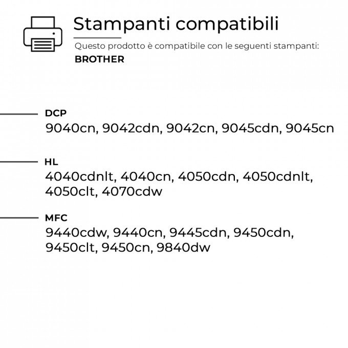 4 Toner Brother TN-135 Nero + Colori Compatibili 4 Toner Brother TN-135 Nero + Colori Compatibili