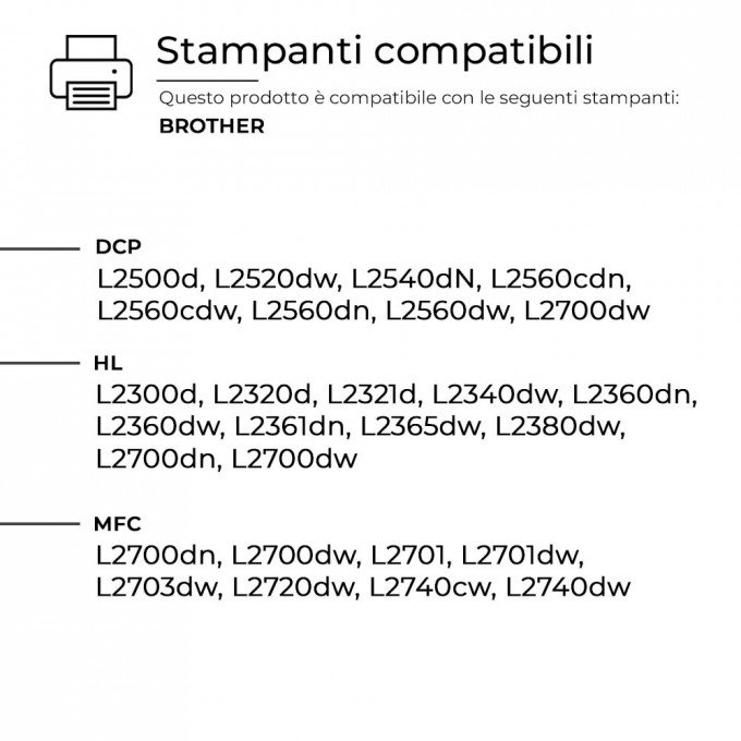 3 Toner Brother TN-2320XL TN2320XL Alta Capacità Nero Compatibili