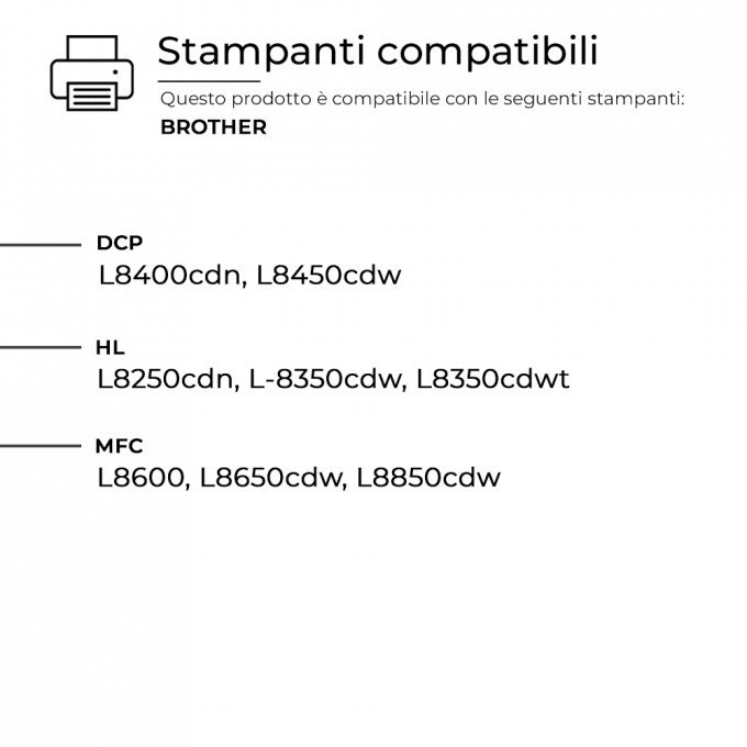 Toner per Brother TN-326BK TN-336BK Nero Compatibile Toner per Brother TN-326BK TN-336BK Nero Compatibile