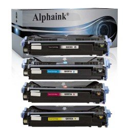 4 Toner HP Q6000A-01A-02A-03A Nero + Colore Compatibili  4 Toner HP Q6000A-01A-02A-03A Nero + Colore Compatibili