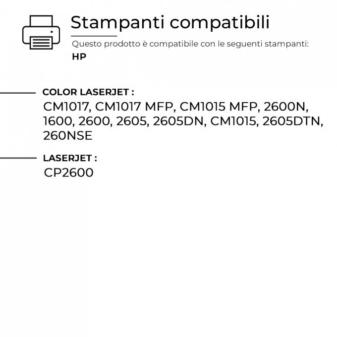 Toner HP Q6003A Magenta Compatibile Toner HP Q6003A Magenta Compatibile