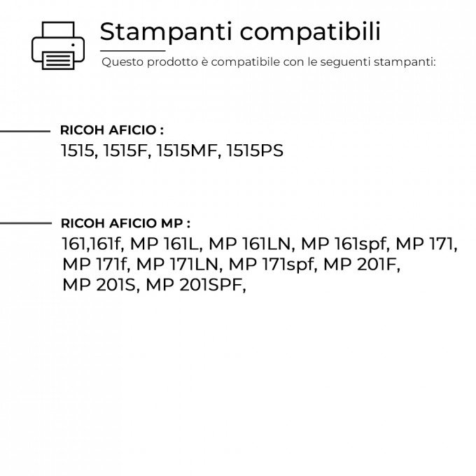 Toner Ricoh Aficio R-1270D Compatibile
