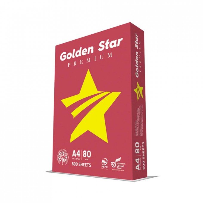 Carta A4 Golden Star 80 grammi - 5 risme