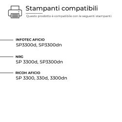 Toner Ricoh Aficio SP3300 406218 (K249) SP3300 Nero Compatibile Toner Ricoh Aficio SP3300 406218 (K249) SP3300 Nero Compatibile