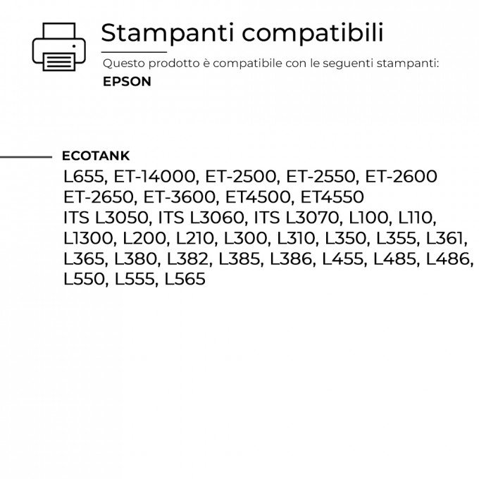Flacone d'Inchiostro Epson EcoTank T6644 C13T664440 Giallo Compatibile Flacone d'Inchiostro Epson EcoTank T6644 C13T664440 Giallo Compatibile