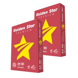 Carta A4 Golden Star 80 grammi - 2 risme Carta A4 Golden Star 80 grammi - 2 risme
